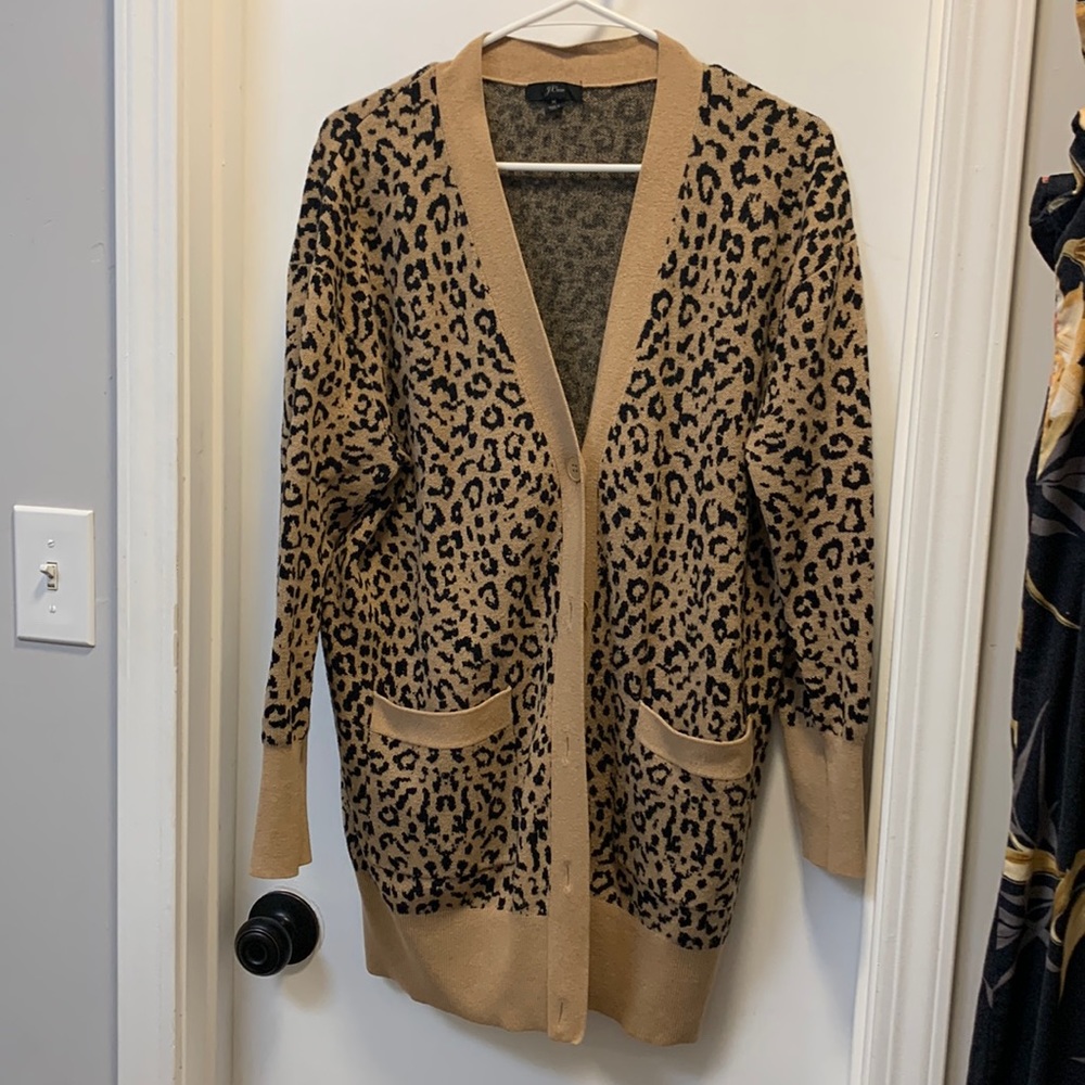 EUC longline J. Crew cardigan